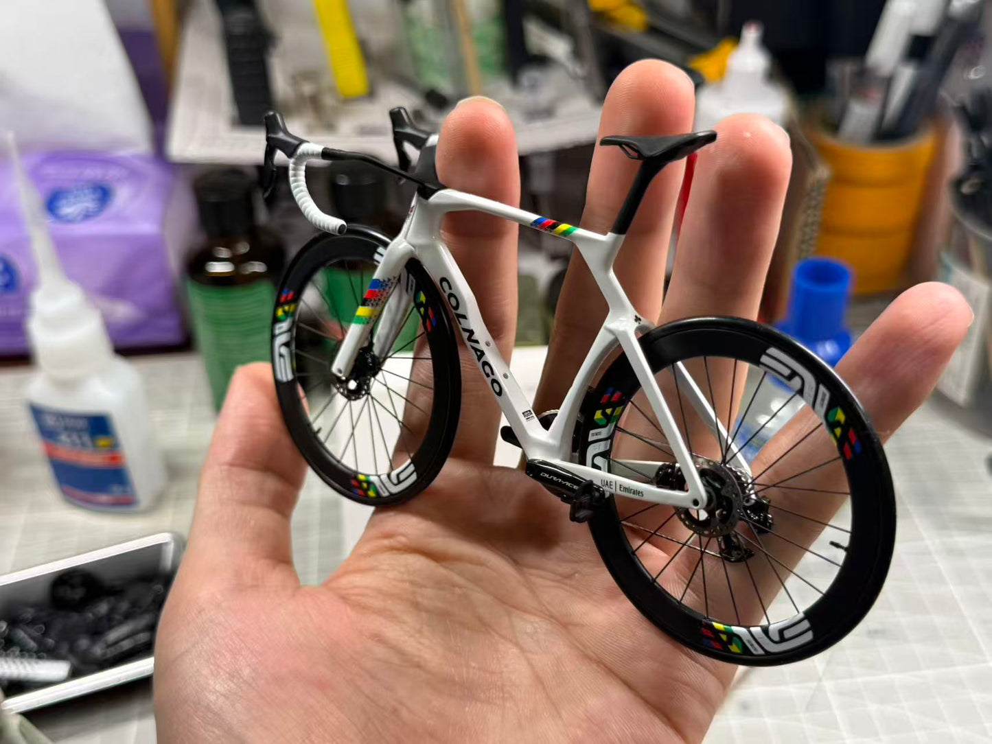Bianchi Oltre XR4 Specialissima 미니어처 모델 1:12 로드바이크 | 친구나 자신을 위한 선물 | 스케일 모델 | 맞춤형 초현실적