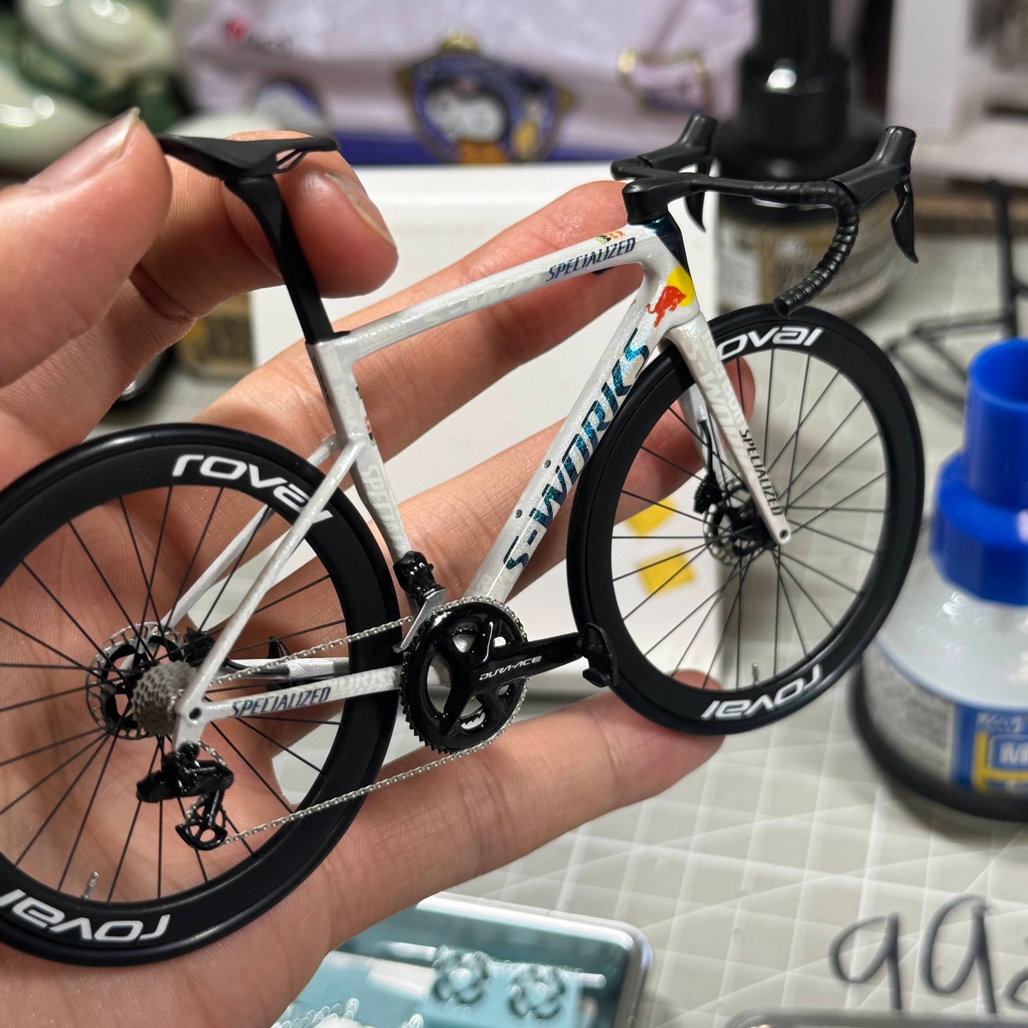 Specialized Tarmac SL8 LTD Red Bull BORA Hansgrohe Edition Miniatures Model 1:12 | Redbull Sworks Roadbike | Scale Models