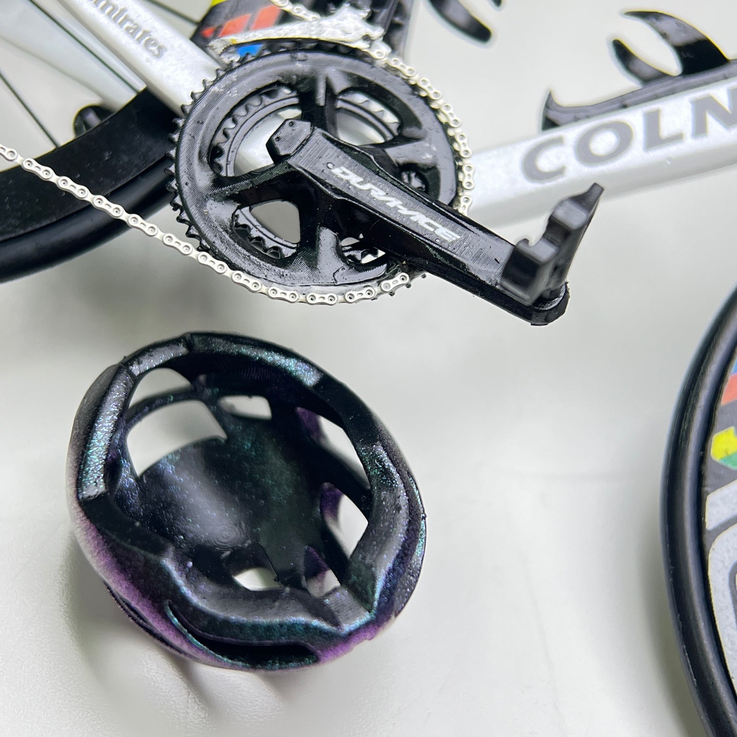 Colnago Y1Rs Pogacar Miniatures Model 1:12 Roadbike | Scale Model | Custom-Made Ultra Realistic