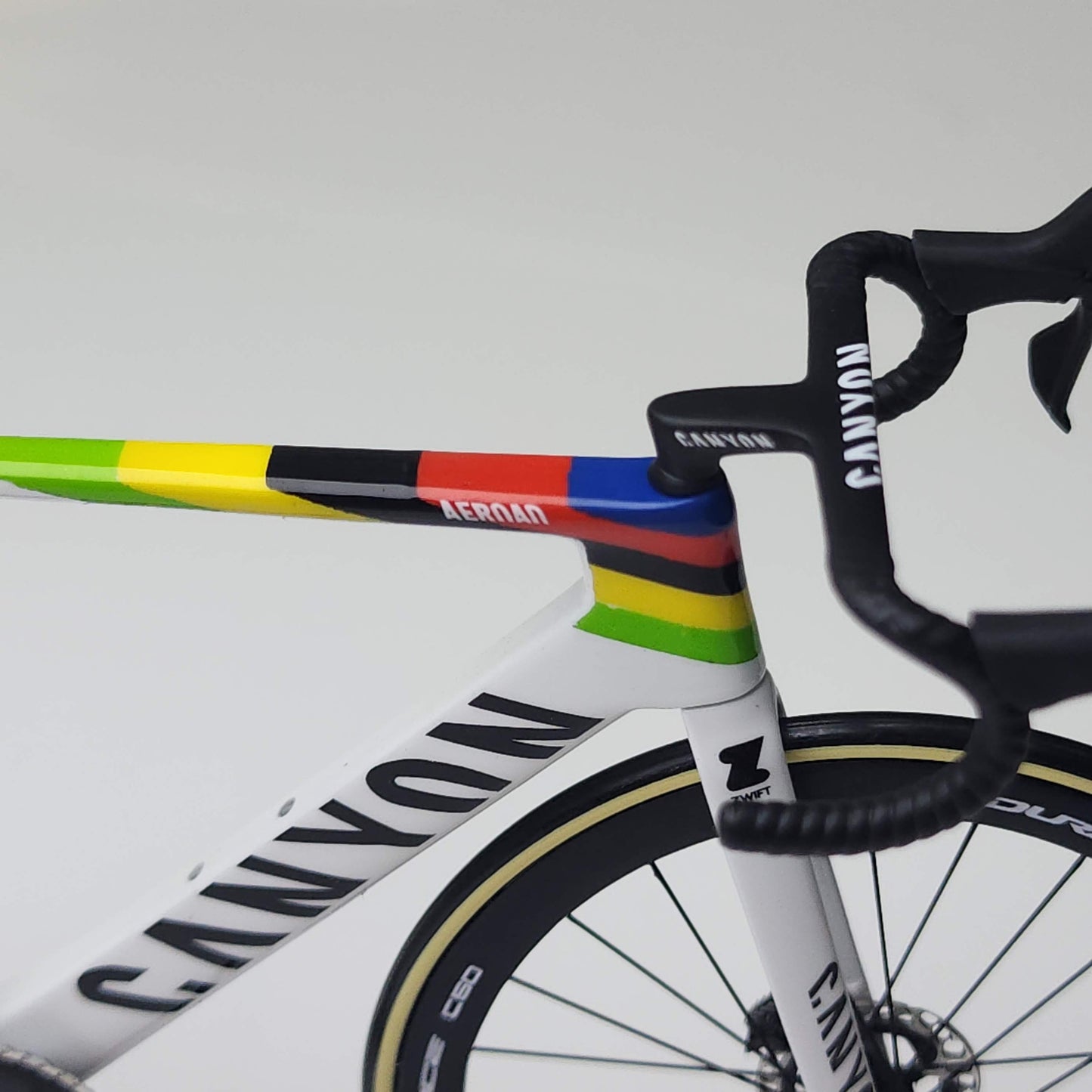 Canyon Aeroad CF SLX CFR 미니어처 모델 1:12 로드바이크 | 친구나 자신을 위한 MVDP 선물 | 축소 모형 맞춤형 초현실적