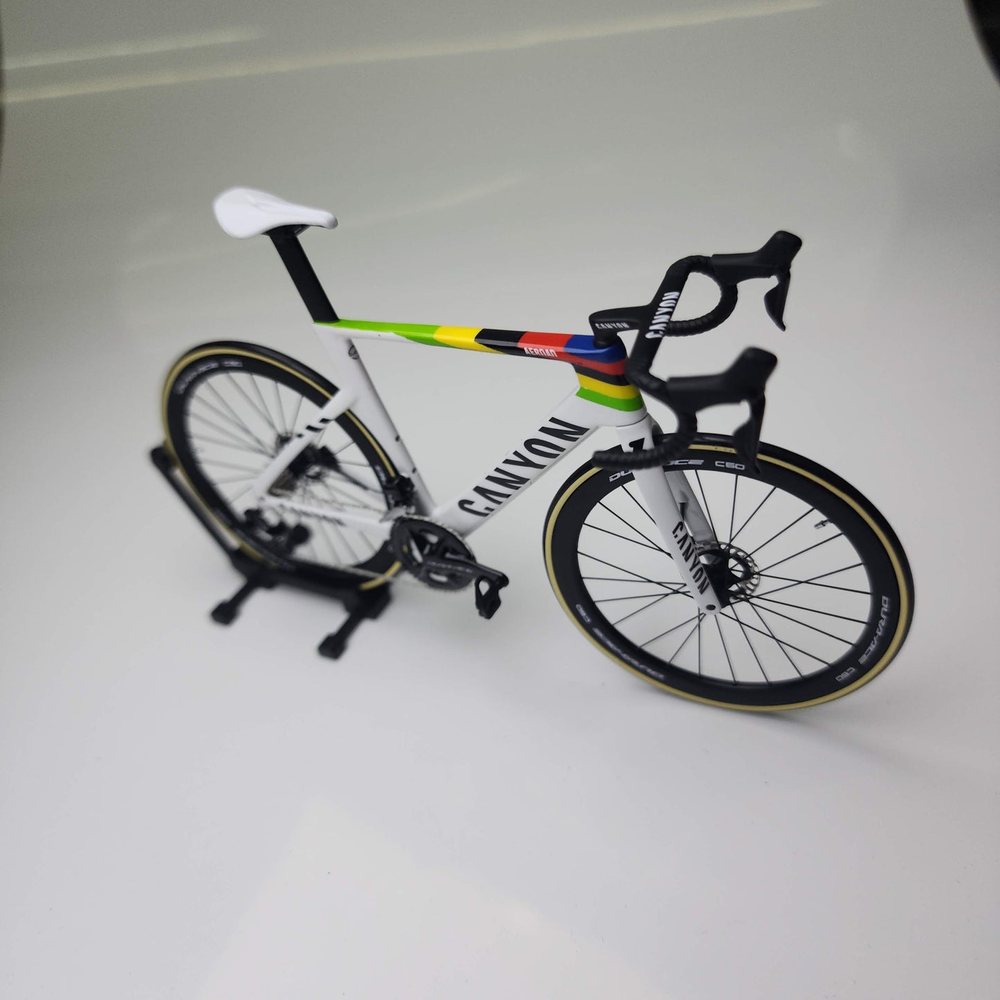 Canyon Aeroad CF SLX CFR 미니어처 모델 1:12 로드바이크 | 친구나 자신을 위한 MVDP 선물 | 축소 모형 맞춤형 초현실적
