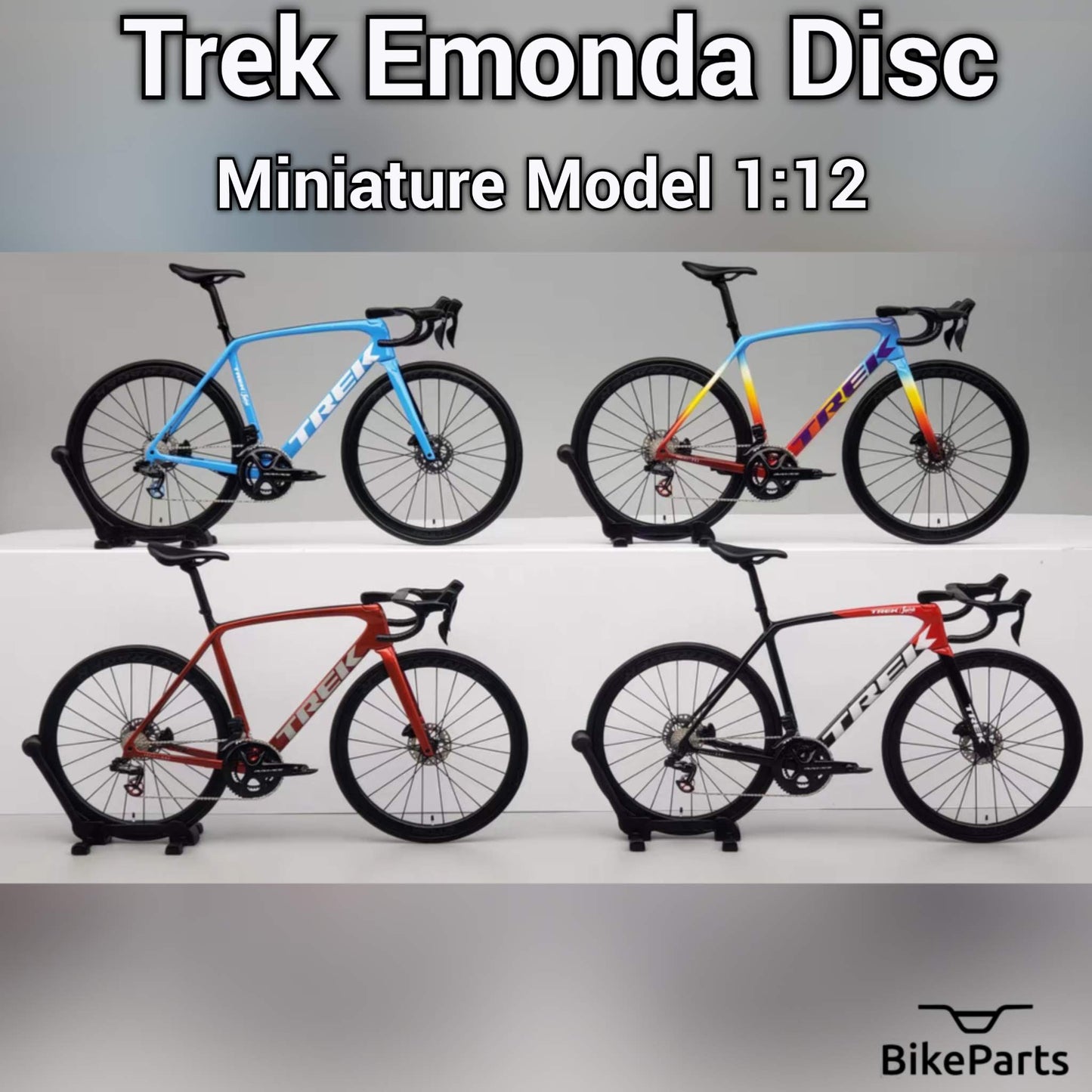 Trek Emonda Miniatures Model 1:12 Roadbike | Present till din partner eller dig själv | Skalmodell | Skräddarsydd ultrarealistisk