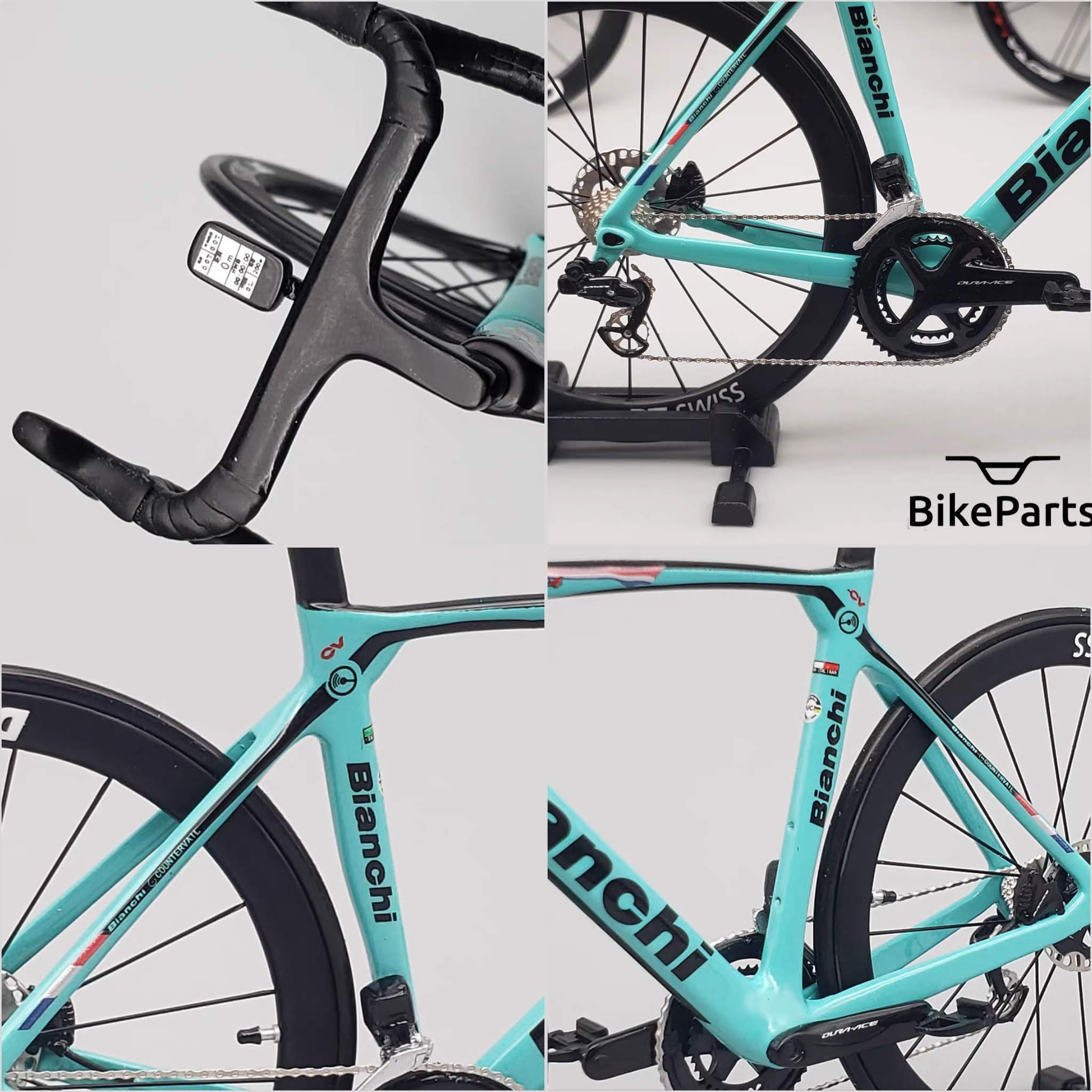 Bianchi Oltre XR4 Specialissima ミニチュア モデル 1:12 ロードバイク |友人や自分自身へのギフト |ス –  Miniature Cycling