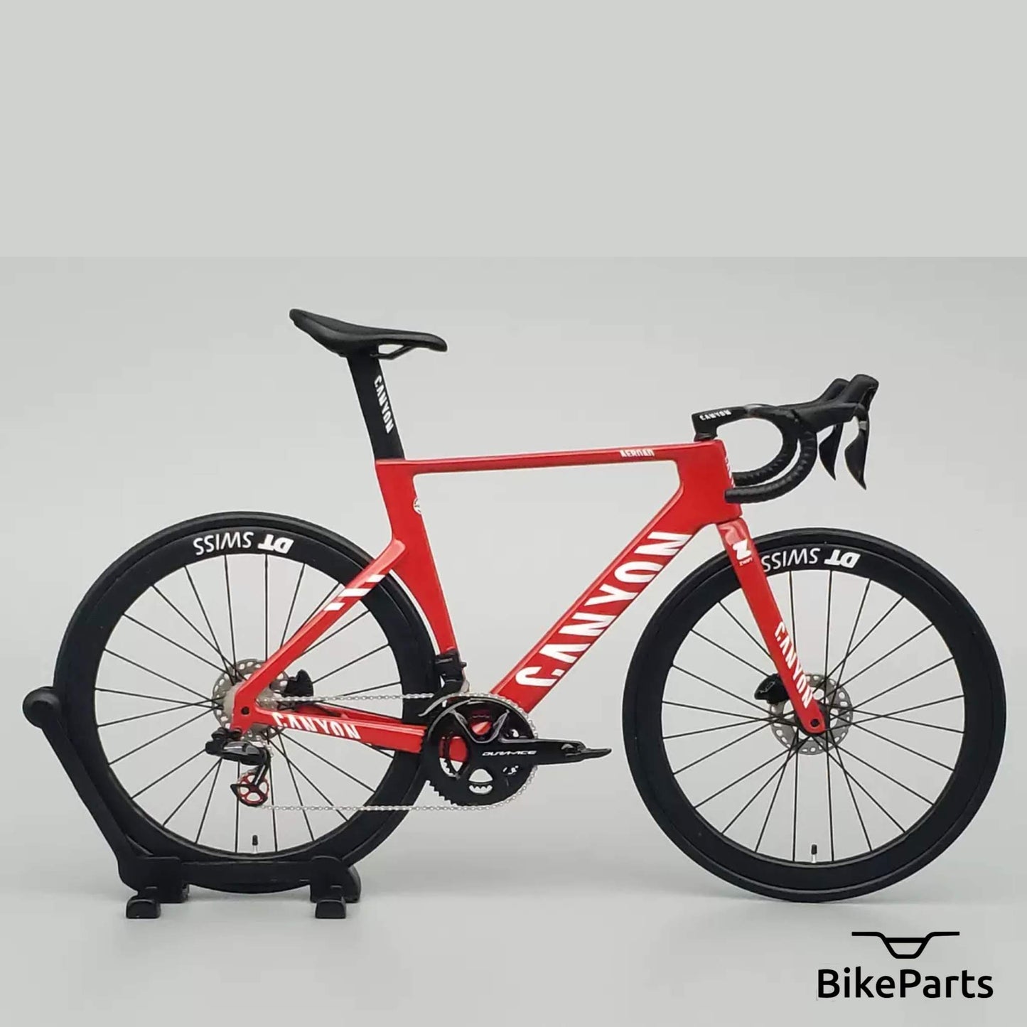 Canyon Aeroad CF SLX CFR Miniature Modello 1:12 Bici da strada | Regalo MVDP per il tuo compagno o te stesso | Modello in scala su misura ultra realistico