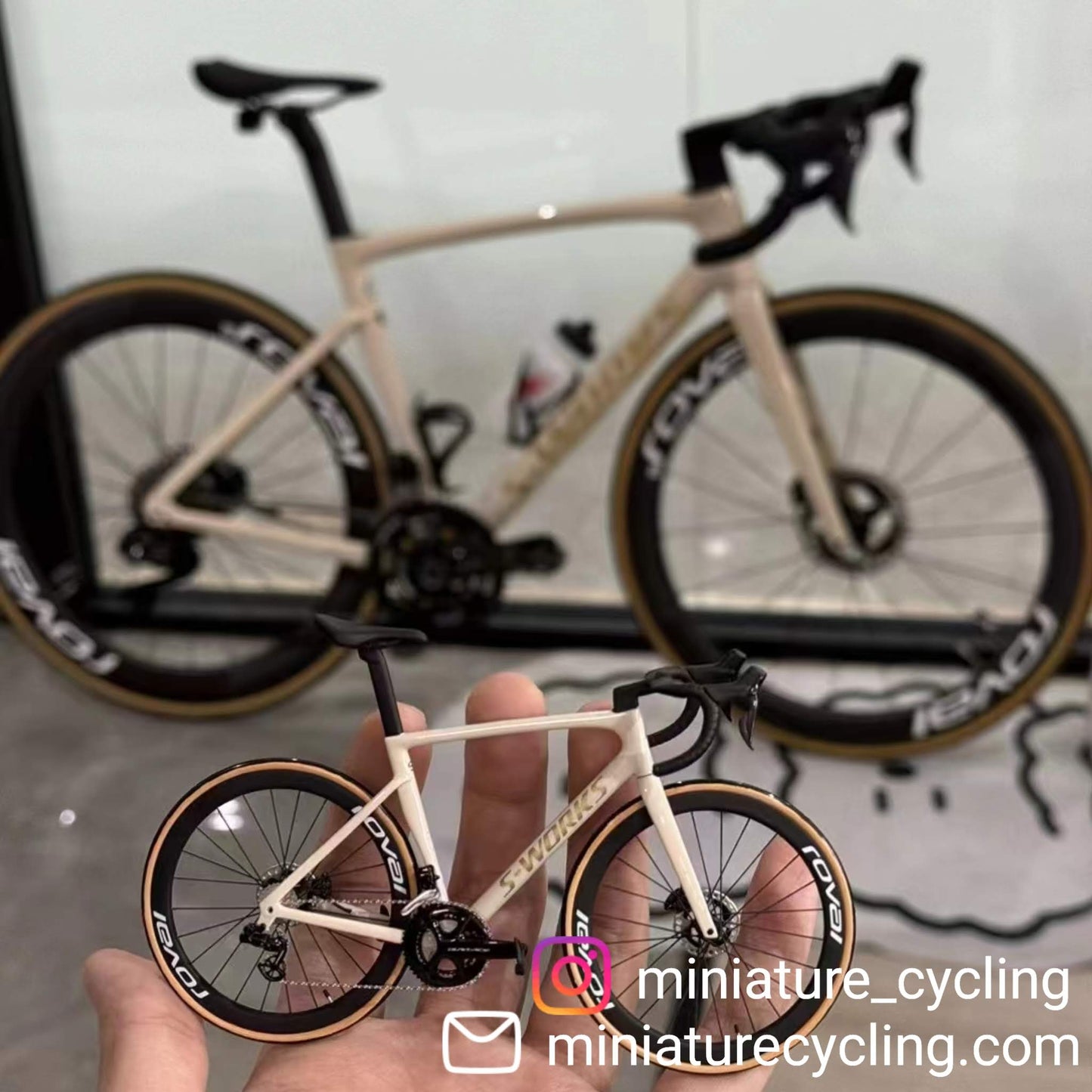 Specialized Miniatures Modèle 1:12 Sworks SL7 SL8 Venge Aethos Roadbike | Cadeau pour votre partenaire ou vous-même