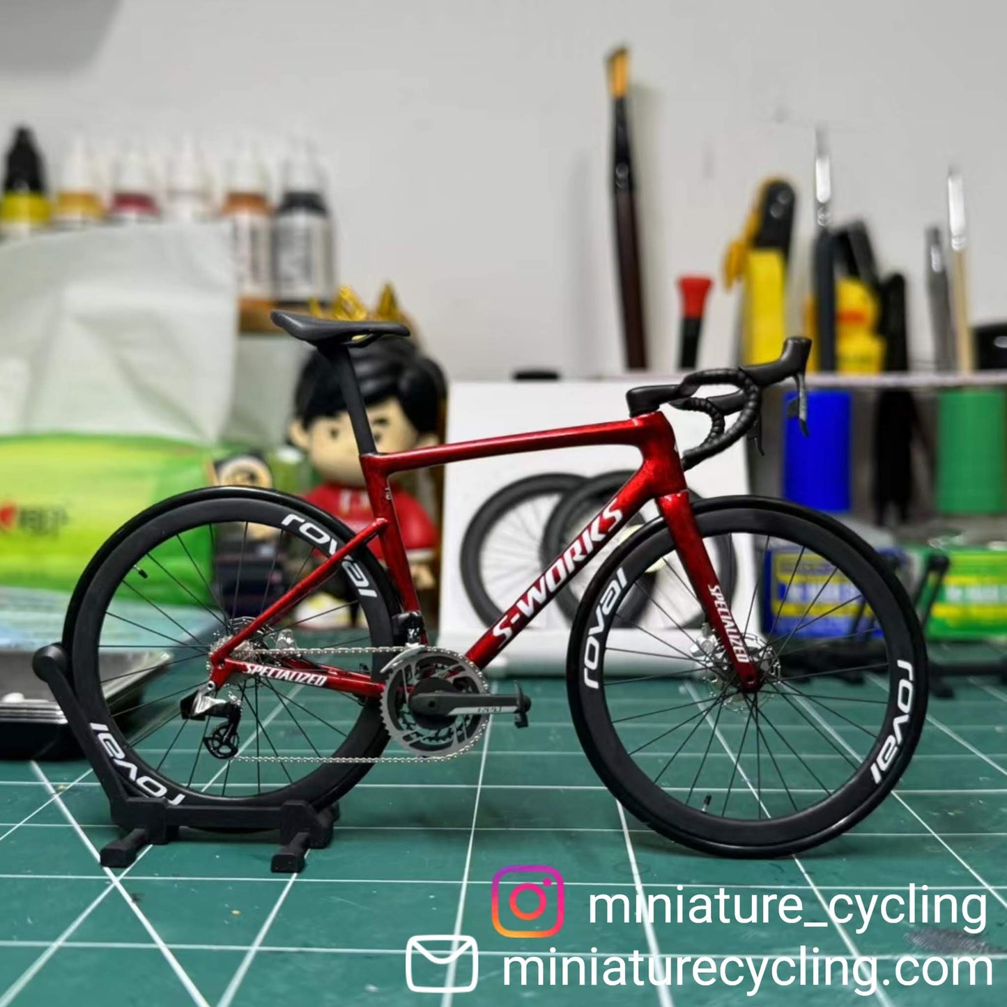 Gespecialiseerde miniaturen Model 1:12 Sworks SL7 SL8 Venge Aethos racefiets | Cadeau voor je partner of jezelf Schaalmodel