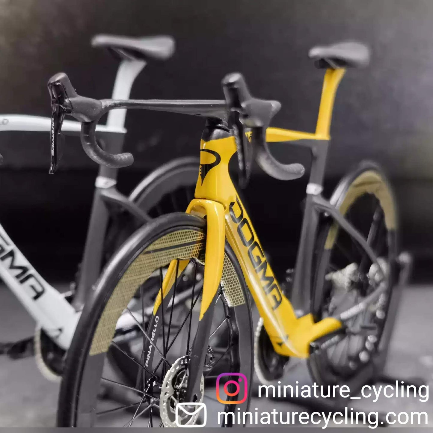 Pinarello Dogma FX F12 F10 F8 Miniatyrmodell 1:12 Roadbike | Present till din partner eller dig själv | Skalmodell | Skräddarsydd miniatyrmodell