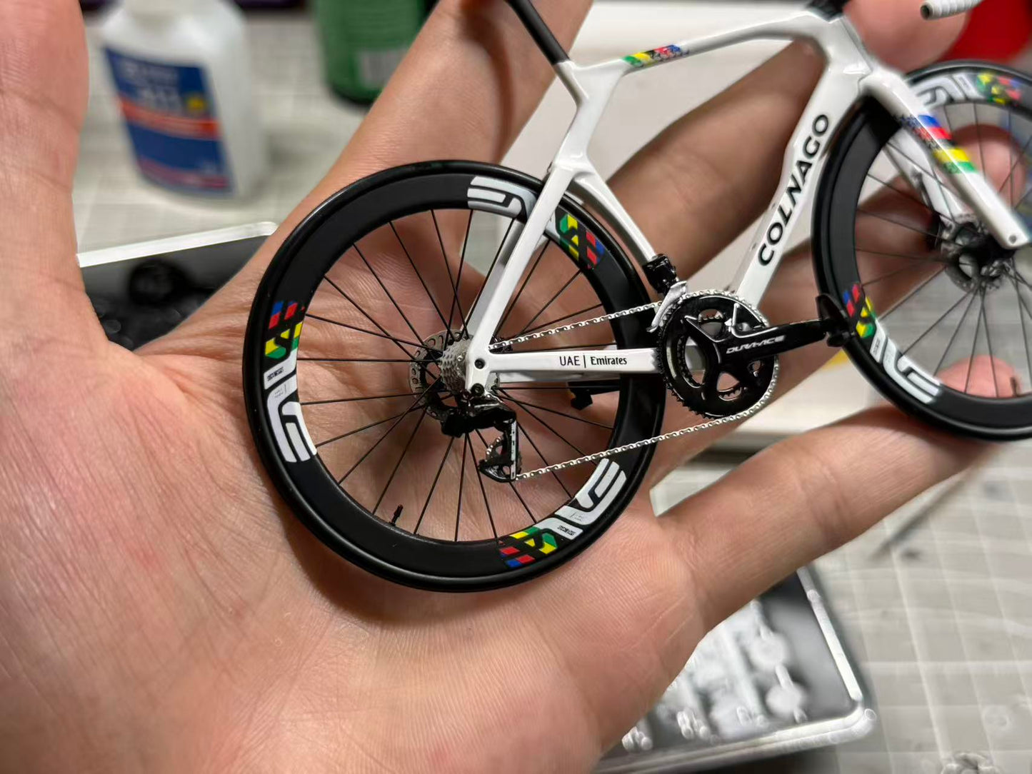 Bianchi Oltre XR4 Specialissima 미니어처 모델 1:12 로드바이크 | 친구나 자신을 위한 선물 | 스케일 모델 | 맞춤형 초현실적