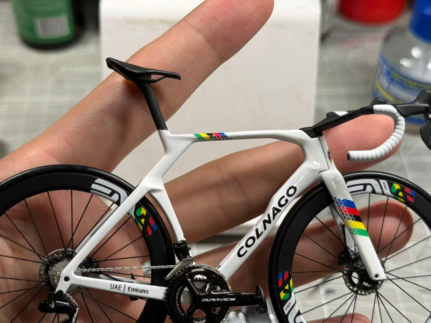 Bianchi Oltre XR4 Specialissima 미니어처 모델 1:12 로드바이크 | 친구나 자신을 위한 선물 | 스케일 모델 | 맞춤형 초현실적